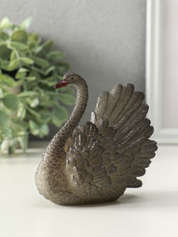 Фигурка для чайной церемонии "Белая лебедь" меняет цвет 11х10х8 см