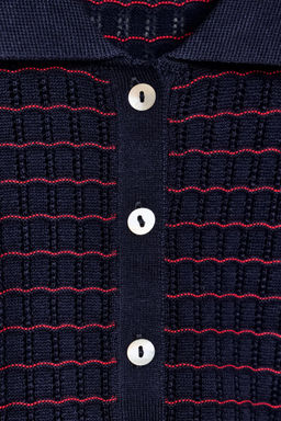 TOP PUNTO CUELLO BOBO / Azul - Zara фото 4