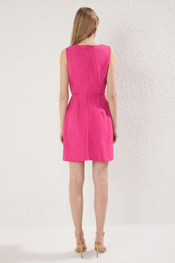 TRENDYOLMILLA Fusya Duz A Kesim Mini Dokuma Elbise TWOSS25EL00185  фото 4