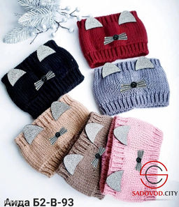 Тёплая повязка для волос детская