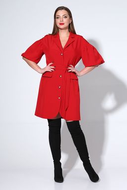 Платье Liona Style 814 красный  фото 3