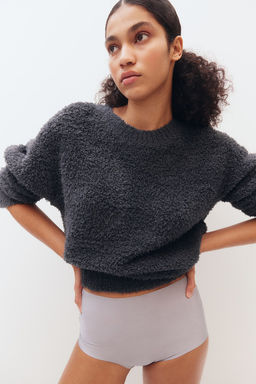 Top loungewear en punto efecto pelo