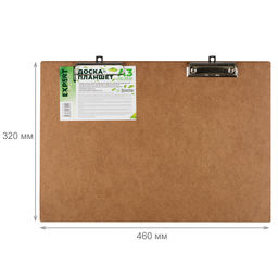 Expert Complete Trend Доска-планшет ХДФ мет. прижим A3 3 мм 1 шт. ECWP-03H гор