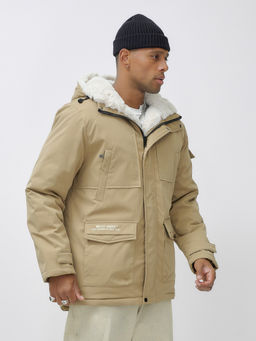 Парка мужская зимняя удлиненная с мехом хаки цвета 8751G - Mtforce фото 9