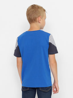 CRB wear/CWJB 63719-42-388 Футболка для мальчика,синий/Ex.Cherubino  фото 3