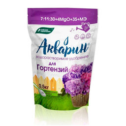 Компл.мин.удобр."Акварин Для гортензий" 0,5кг (водораств., с микроэл.) "БХЗ"