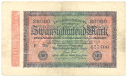 20000 марок 1923 года Германия