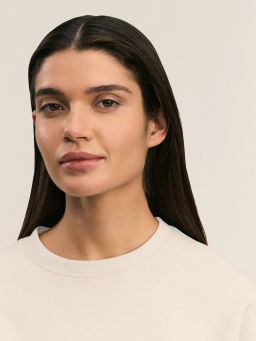 Базовая укороченная футболка из плотного джерси / Zarina  фото 6