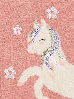 Bisiklet Yaka Desenli Uzun Kollu K?z ?ocuk Triko Kazak - Waikiki фото 2