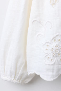 ROMANTIC EMBROIDERED SHIRT - Zara фото 4