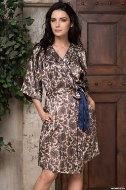 Короткий классический халат кимоно