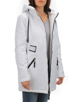 BM-511 WHITE Куртка демисезонная женская АЛИСА (100 гр. синтепон) - Фабричный китай фото 8