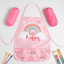Фартук детский с нарукавниками Этель Радуга, 49 х 39 см  фото 8
