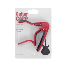 Каподастр для гитары, зажим для струн, Music Life, красный