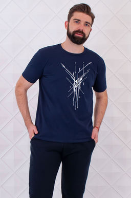 Арт. 67109 Футболка мужская 50-58 (5 шт) Цвет:темно-синий - Идеал фото 6