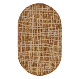 Ковер Эко овальный, размер 60х100 см, 77018/23, полипропилен 100%, джут