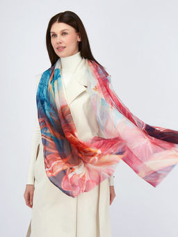 Палантин с рисунком в стиле арт-деко