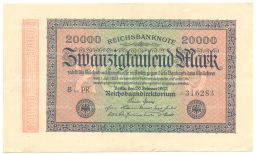 20000 марок 1923 года Германия