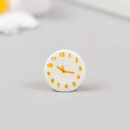 Цена за 5 шт. Декор для творчества полистоун «Настенные часы», 1.6×1.7 см