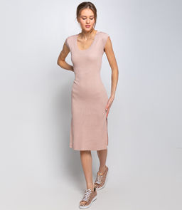 Платье #КТ83008, бежевый