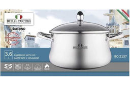 Кастрюля 3,6 л "Бохманн" ст. кр. 20см арт. ВС-2137