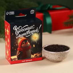 Чай чёрный в коробке Чудесных моментов с европодвесом, 50 г.