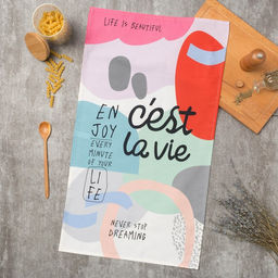 Полотенце Этель Се ля ви 40х73 см, 100% хлопок, саржа 190 г/м2