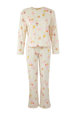 Ekru Y?lbas? Suprem Orme Pijama Tak?m? THMAW26PT00054 - Trendyolmilla фото 5