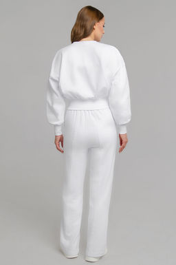 Арт. 2538 Костюм женский с брюками 44-48 (3 шт) Цвет:белый - Калинка фото 5