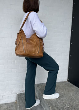 Женская сумка-рюкзак из эко кожи 9902 Рыжий - Kenguluna фото 2