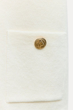 PLAIN KNIT SHORT SLEEVE CARDIGAN - Zara фото 6