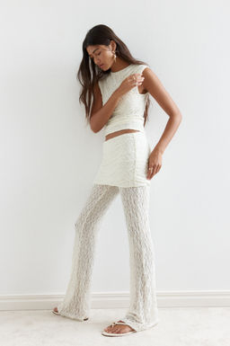 Pantal?n de encaje con falda superpuesta - H&m фото 2