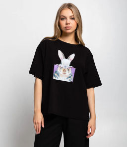 Футболка #КТ8130, чёрный