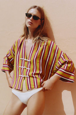 CAMISA RAYAS ALAMARES / Multicolor