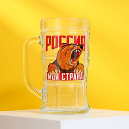 Кружка пивная Россия, моя страна, 500 мл
