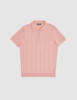 Somon Slim Fit %100 Pamuk Fermuarl_ Polo Yaka Triko Ti__rt