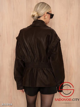 Кожаная куртка весенняя