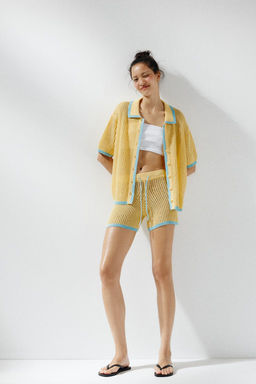 COLLAR POLO CARDIGAN - Zara фото 6