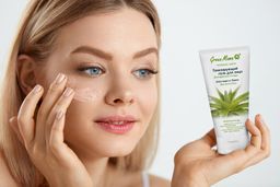 Тонизирующий гель для лица алоэ вера и лимон - Green mama фото 5