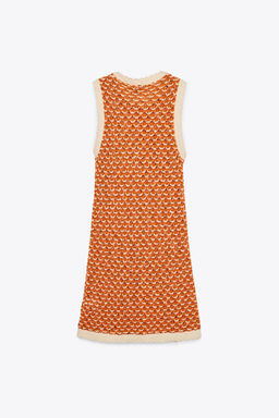 STRUCTURED KNIT MINI DRESS - Zara фото 7