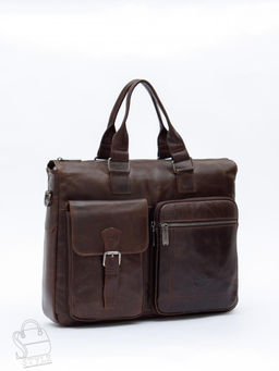 Портфель мужской кожаный 0065Z coffee Zinimsk