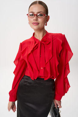 Рубашка Кристл (красный) - Эльза фото 34