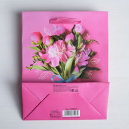 Цена за 2 шт. Пакет подарочный ламинированный, упаковка, Самой прекрасной, MS 18?23?8 см