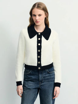 Кардиган с контрастным воротником / Zarina