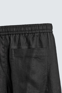 PANTAL?N RELAXED FIT 100% LINO / Negro - Zara фото 9