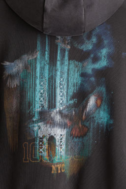 Sudadera con capucha y estampado Oversized Fit - H&m фото 9