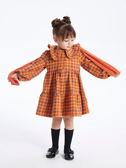 Bebe Yaka Ekose K?z Bebek Elbise - Waikiki фото 2