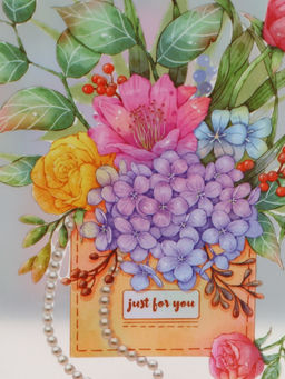 Пакет подарочный прозрачный, "Букет цветов", 22 х 10 х 24 см