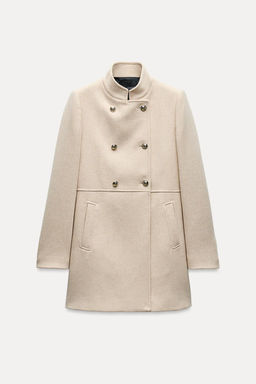 WOOL BLEND DOUBLE-BREASTED COAT - Zara фото 30