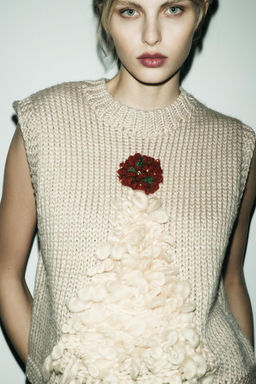 CHRISTMAS TREE KNIT WAISTCOAT - Zara фото 8